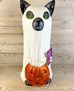 Holiday Home Blow Mold Color Changing Spooky Cat Halloween Battery LED Decor - Picture 1 of 12