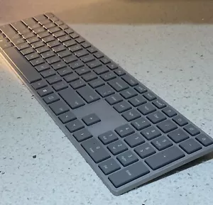 Genuine Microsoft Surface Bluetooth Keyboard Model 1742 English Gray - Picture 1 of 6