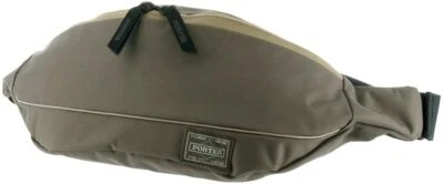 Yoshida PORTER GIRL WAIST BODY BAG (L) MOUSSE Greige 751-18182 MADE IN JAPAN New - Image 1 of 2