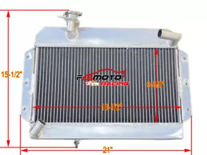 Aluminum Radiator For 1963-1968 1967 1965 MG MGB GT/ROADSTER/BASE 1.8L I4 Manual - Picture 1 of 5