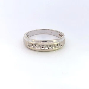 10KW Gold Diamond Band Apx 9/50 C.T.W. 3.1g Sz: 10 (SB1113547) - Picture 1 of 4