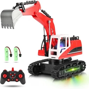 Remote Control Excavator Toy for Boys Ages 4-7 8-12 Year Old, Kids Best Chirstma - Picture 1 of 5