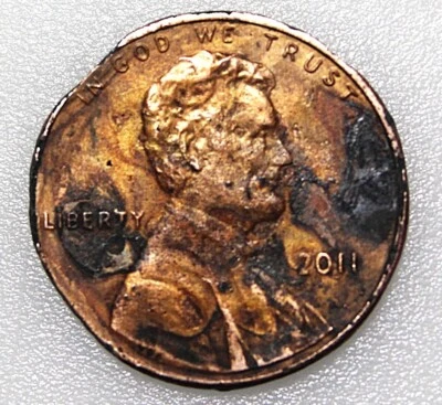 2011 Lincoln Shield Cent Obverse/Reverse, Ragged Clips, Rim Errors - Image 1 of 2