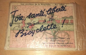 PUZZLE RADSPORT FAHRRAD FAHRRAD FREUDE GESUNDHEIT FREIHEIT! UM 1930 - Bild 1 von 2
