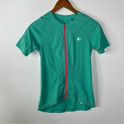 Camisa de ciclismo Pearl Izumi verde azulado cremallera completa frontal talla pequeña Foto 1 de 4