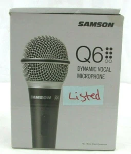 Samson Q6 DYNAMIC MIC Dynamic Handheld Wired Microphone, NO RESERVE, NEW - Picture 1 of 4