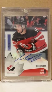 Autógrafo Max Domi 15/16 UD Team Canada Juniors #d/5 - Imagen 1 de 2