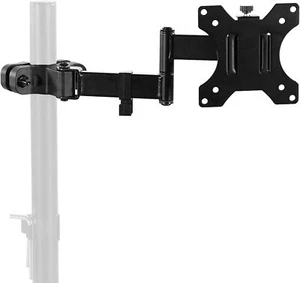Steel Universal Full Motion Pole Mount Monitor Arm with Removable 75Mm and 100Mm - Picture 1 of 3
