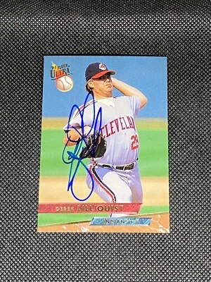 Derek Lilliquist Cleveland Indians Signed Auto 1993 Fleer Ultra Card #187 ~ COA - Image 1 of 3