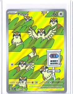 Pidgey - 207/197 - Ilustración Rara - Llamas de Obsidiana - Tarjeta Pokémon - Casi Nuevo/Muy Nuevo - Imagen 1 de 2
