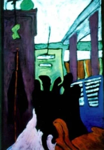 "The Cedar Bar"Artist EJ GOLD Jazz Art Print Signed Numbered Limited Edition COA - Picture 1 of 7