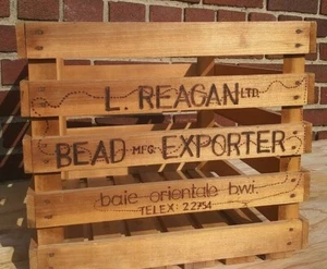 L. REAGAN Ltd EXPORTADOR DE PAN Prototipo Caja de Madera Baie Orientale B.W.I. - Imagen 1 de 7