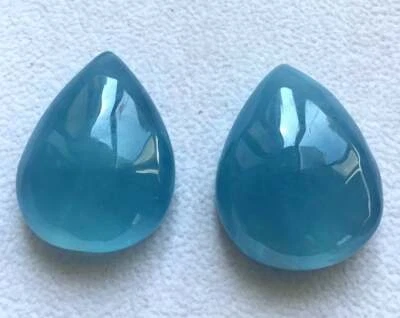 Aquamarine Pear Natural Aquamarine Gemstone For Pendant Good Quality For Jewelry - Image 1 of 4