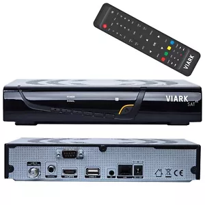 Viark Sat 4K UHD H.265 2160p DVB-S2X MS Receiver LAN WLAN Schwarz - Bild 1 von 8