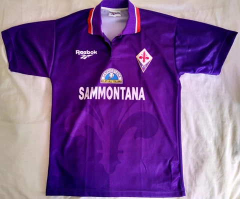 FIORENTINA 1995/1996 HOME SHIRT REEBOK  SIZE M ADULT Cover