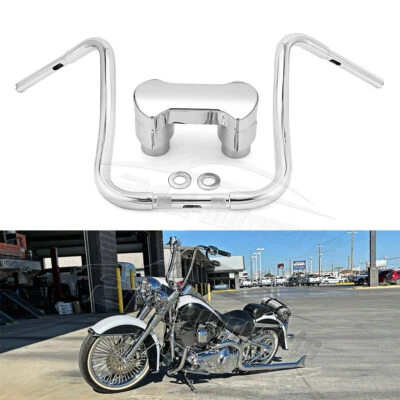14" 16" 18" Ape Hanger Handlebars 2" Riser Clamp For Harley Road King Classic - Image 1 of 4