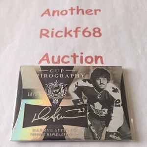 2007-08 UD Upper Deck The Cup Chirography 18/50 Sittler *PLEASE READ DESC* AUTO - Picture 1 of 3