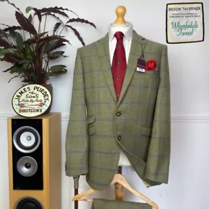 Traje de ventana Brook Taverner (42Lx36W) nuevo con etiquetas Haincliffe Yorkshire TWEED 2 piezas - Imagen 1 de 21