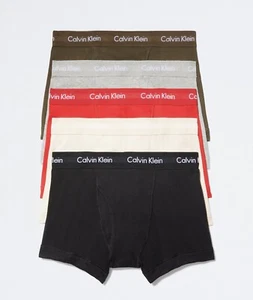 Ropa interior para hombre Calvin Klein 100 % algodón clásicos paquete de 5 baúl, multicolor, 2XL - Imagen 1 de 6