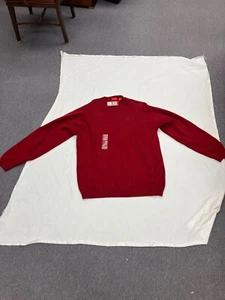 Izod Pullover Herren XL Rot Pulli Langarm Neu - Bild 1 von 16
