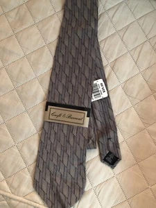 Corbata Croft & Barrow Dos Tonos Marrón ~ Nueva  - Imagen 1 de 1