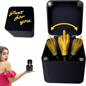 Dito Medio Scatola Sorpresa, Dito Medio in Una Scatola Regalo Divertente, Scherz - Foto 1 di 7