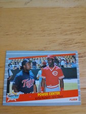 1989 Fleer Kirby Puckett - Eric Davis Power Center SuperStar Specials #639