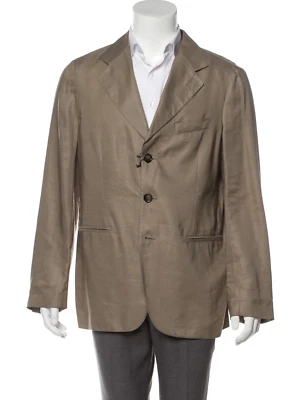 Blazer GIORGIO ARMANI Etiqueta Negra Mezcla Bambú Deconstruido Talla: XXL | US 44 Foto 1 de 4