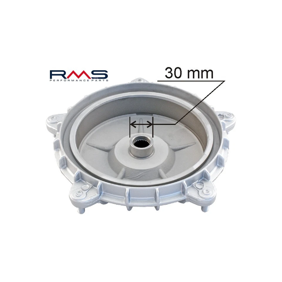 Bremstrommel RMS silber hinten 10 30mm für Vespa VBB 150 50 VNB 125 VNA PK XL2 - Bild 1 von 1