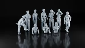 1/87 BRITISH TANK CREWS WW2 - Foto 1 di 5