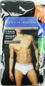 NEW MENS TOMMY HILFIGER 5-PACK COTTON UNDERWEAR CLASSIC BRIEFS S 28-30 - Picture 1 of 3