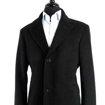 MINT 100% Cashmere Top Stitch Coat Jacket Top Stitch 40S Abboud - Image 1 of 4