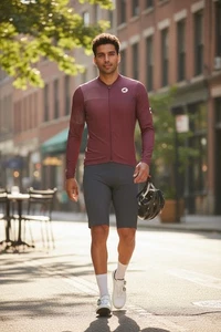 Men's Pactimo Long Sleeves Cycling Jersey - Picture 1 of 7