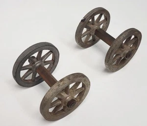 3 1/2" Gauge Live Steam Model Engineer Spoked Cast Iron Wheelsets (2) - Picture 1 of 18