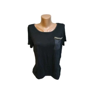 Blusa Driver Mujer Talla M, Negra Plata, Cuentas - Imagen 1 de 13