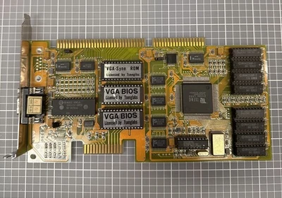 Vintage Enhanced VGA Tseng ET4000AX Video Card 1 MB - Image 1 of 4