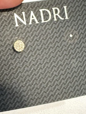 Nadri SINGLE SMALL Cz Geo Circle Gold Tone Earring  - Image 1 of 4