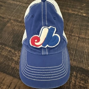 Montreal Expos '47 MLB Clean Up Adjustable Cooperstown Snapback Hat Cap Mesh - Picture 1 of 6