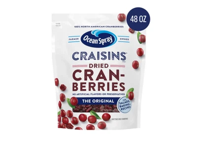Ocean Spray Craisins Original Arándanos Secos 48 OZ Bolsa Resellable Foto 1 de 4