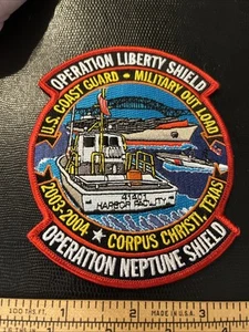 US COAST GUARD Operation Liberty Shield Neptune MILITARY Out Load PATCH Texas 04 - Bild 1 von 3