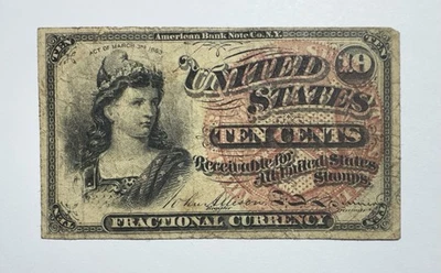 10 Cent US Fractional Currency, 4th. Series - Image 1 of 2