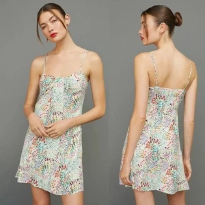 Anthropologie Hutch Floral Ditsy-Printed Mini Dress Size S Adjustable Straps - Picture 1 of 11