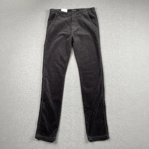 Joes Jeans Boys Corduroy Pants 16 Dark Gray Brixton Straight Narrow Cotton Blend - Picture 1 of 16