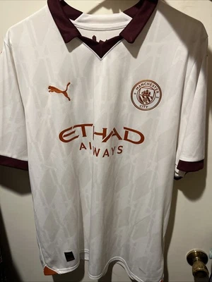 Manchester City Away Jersey 23/24 Kevin de Bruyne #17 Size XL - Image 1 of 4