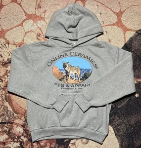 Online Ceramics Coyote Hoodie Dark Heather Grey Größe M Brandneu - Bild 1 von 2