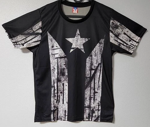 CAMISA JERSEY "BANDERA NEGRA" PUERTO RICO TALLA L-XL Foto 1 de 1