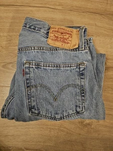Jeans Levi's 501XX Vintage Hechos en Haití Hombres 36x30 Botón Mosca Azul Denim - Imagen 1 de 22