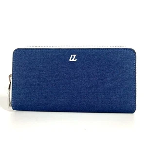 Christian Louboutin 1235496 Long wallet CL logo Zip Around Long Wallet Unused - Picture 1 of 16