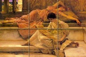 Mural Lawrence Alma Tadema azulejos de cerámica decoración azulejo salpicadero #294 - Imagen 1 de 1