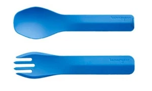 Campingbesteck humangear GoBites Duo, blau - neuartige Gabel-Löffel-Kombination - Picture 1 of 3